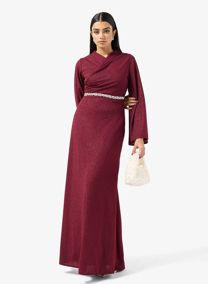 خزانة Shimmer A-line Dress